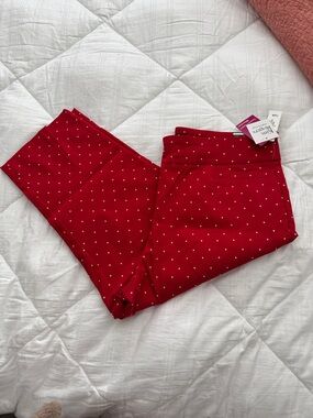 Kim Rogers Red Polka Dot Leggings